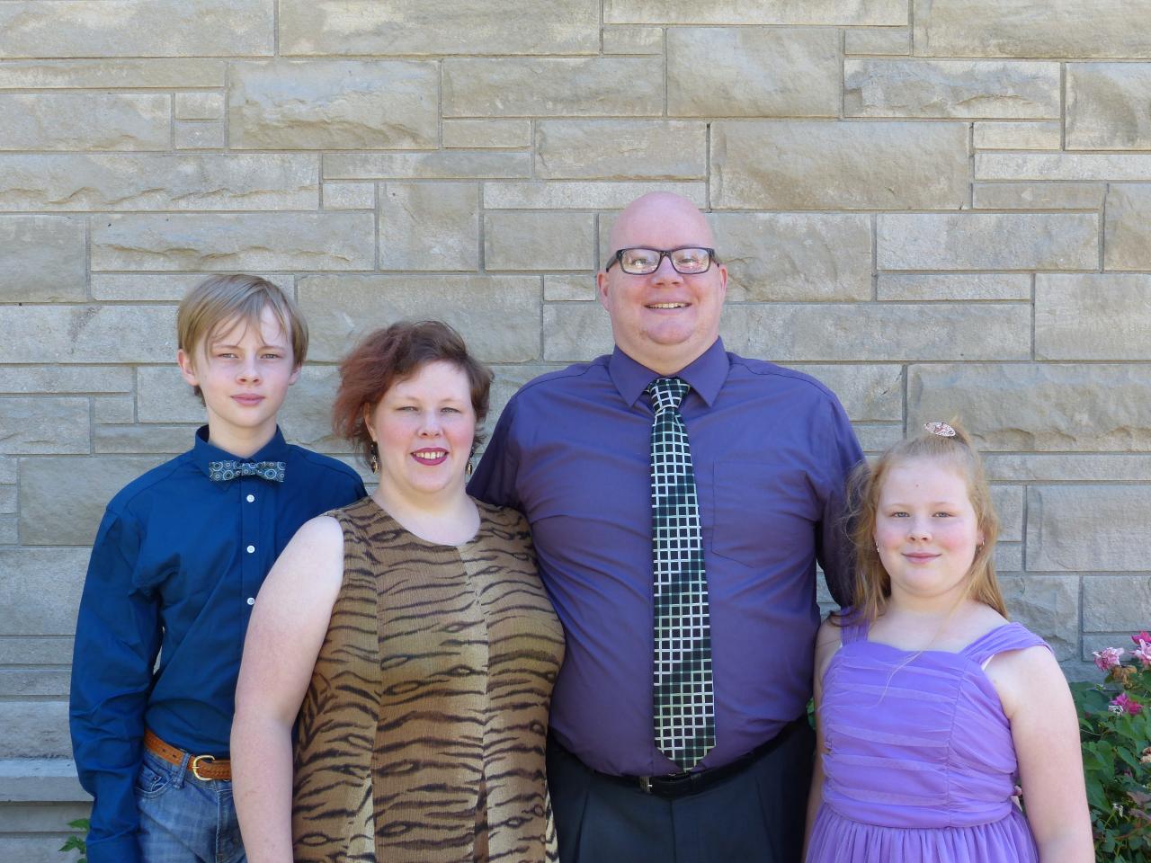 Pastor Rollie with Wife, Nichelle, Son, Riker and Daughter, Willow