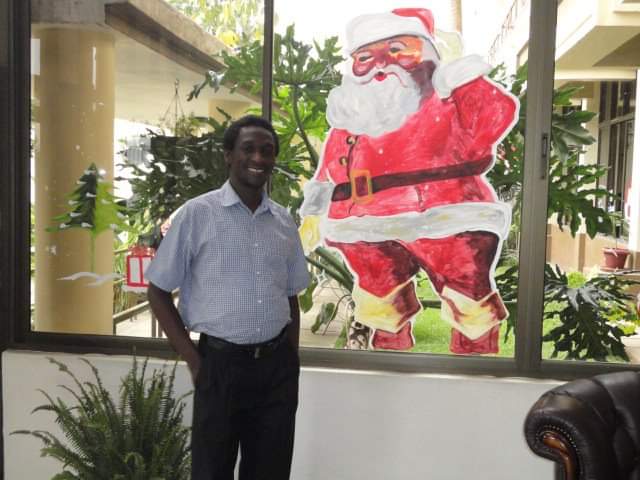 Boaz Adhengo at his family home in Bondo, 2016