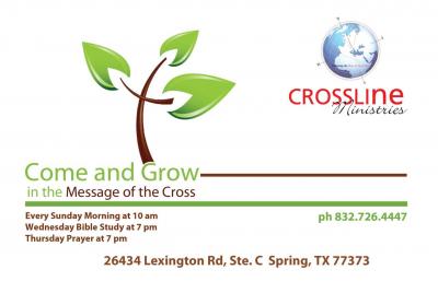 Crossline Ministries. We preach Christ Crucified. Come and Grow in the Message of the Cross with us!