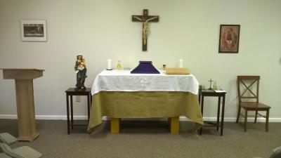 Inside Holy Cross Chapel