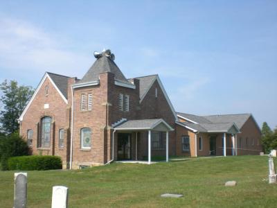 A view of the worship center, educational wing and fellowship hall.