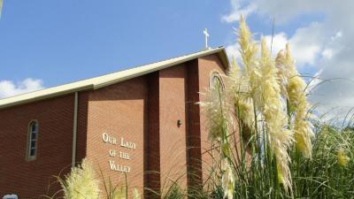 Our Lady of the Valley Catholic Church on the north end of Fort Payne, AL