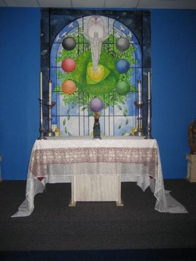 Main altar at the Shrine of Holy Wisdom