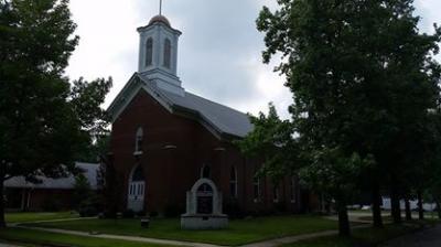 Front of church from Street.