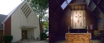 Front door and altar