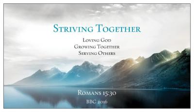 Striving Together in 2016