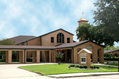 St Charles Borromeo Catholic Church Front of Church