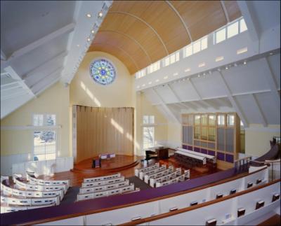 Photograph of the interior showing the Sanctuary