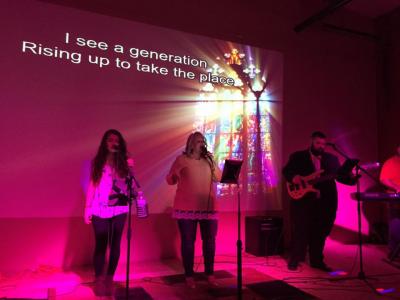 Easter morning worship at The Way