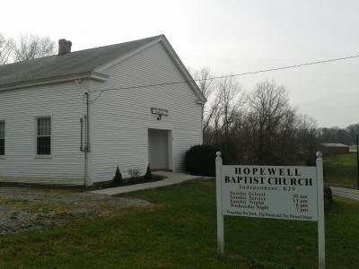 Hopewell Baptist Church, Old Fashion Baptist Church, this building built in 1829