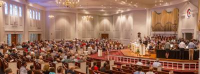 A traditional worship service at St. Peter's