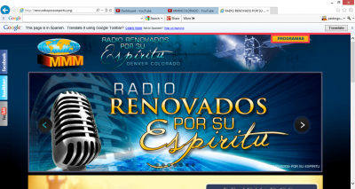Para su edificacion espiritual Escucha Nuestro Program de Radio en la Internet