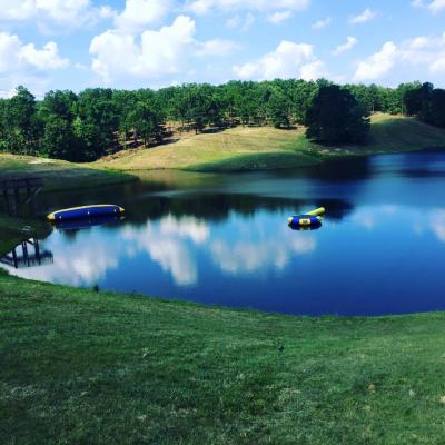 our lake on our beautiful 385 acre property 