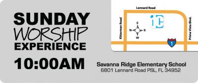 Directions to Discovery Church Sunday Worship Gathering at Savanna Ridge!