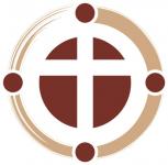 The red circles in our logo represent our five core values.  The larger one in the middle with a cross in it, represents our commitment to worship. The other core values are Community, Scripture, Service, and Mission.