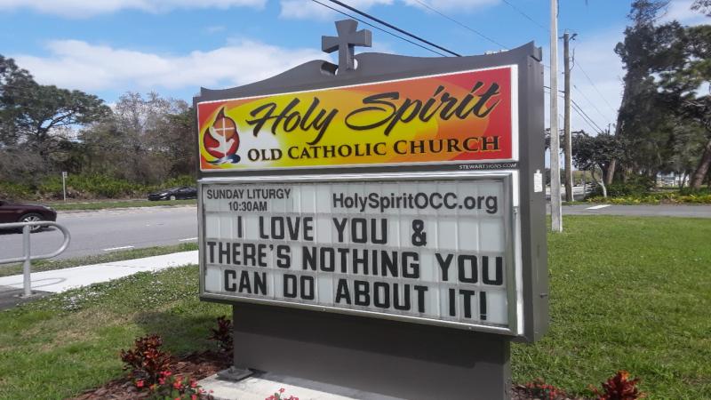 Our frontage sign on State Road 580