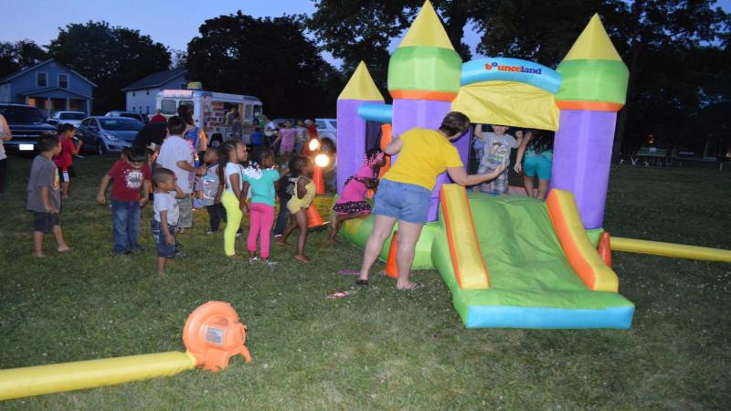 Inflatable rides at our outdoor events