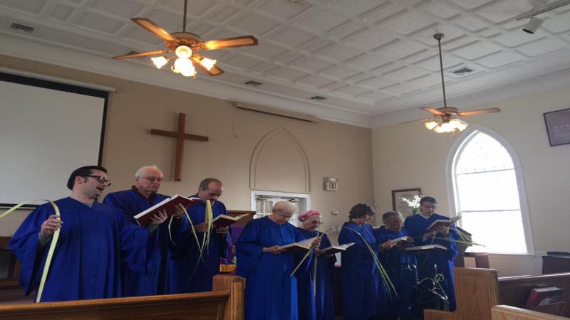 Church Choir During Worship