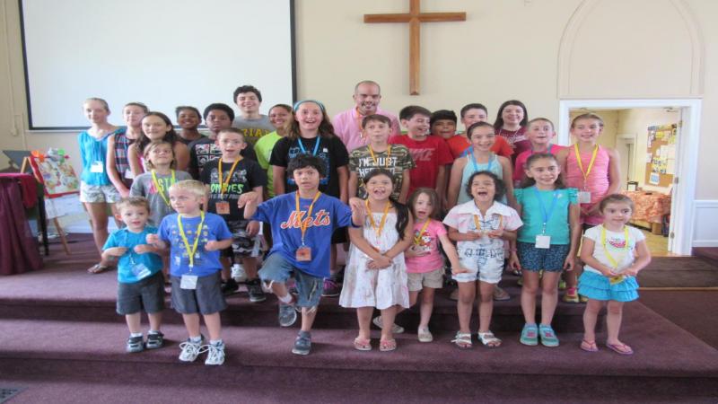 The happy graduates of 2016 Vacation Bible Camp