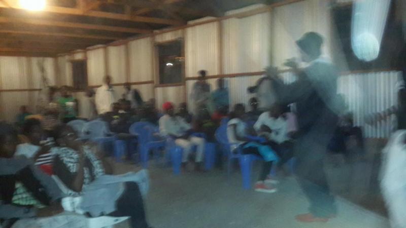 a night with youth in prayer and mentorshio