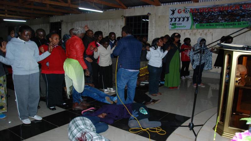 ministering healing to the sick during the night of prayer