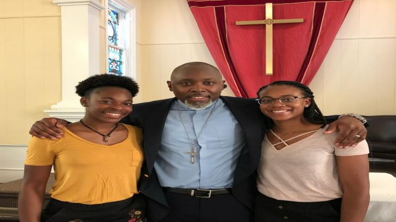 Pastor Carmichael with our some of our young adult college students